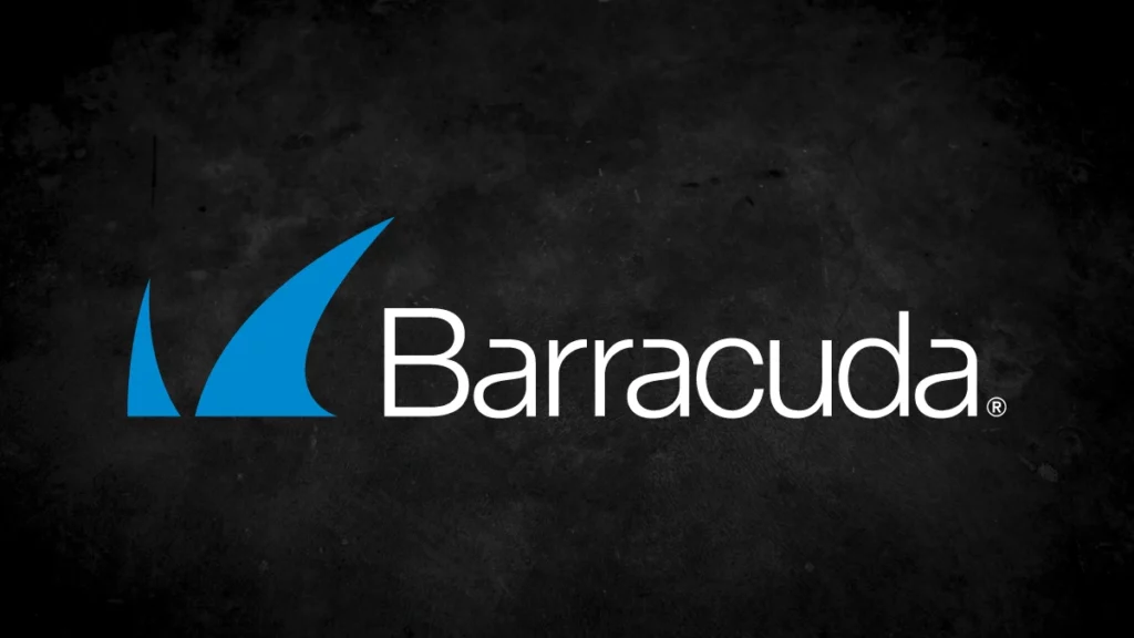Barracuda logo on black background